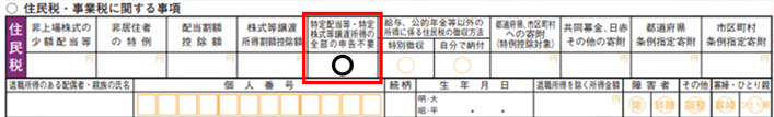 確定申告書(抜粋)