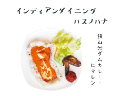 インディアンダイニング ハスノハナの狭山池ダムカレー