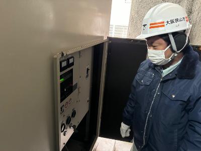 東茱萸木ポンプ場での様子