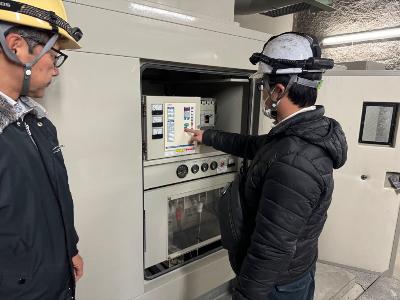 東野ポンプ場での様子