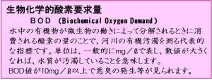 説明書(生物化学的酸素要求量)