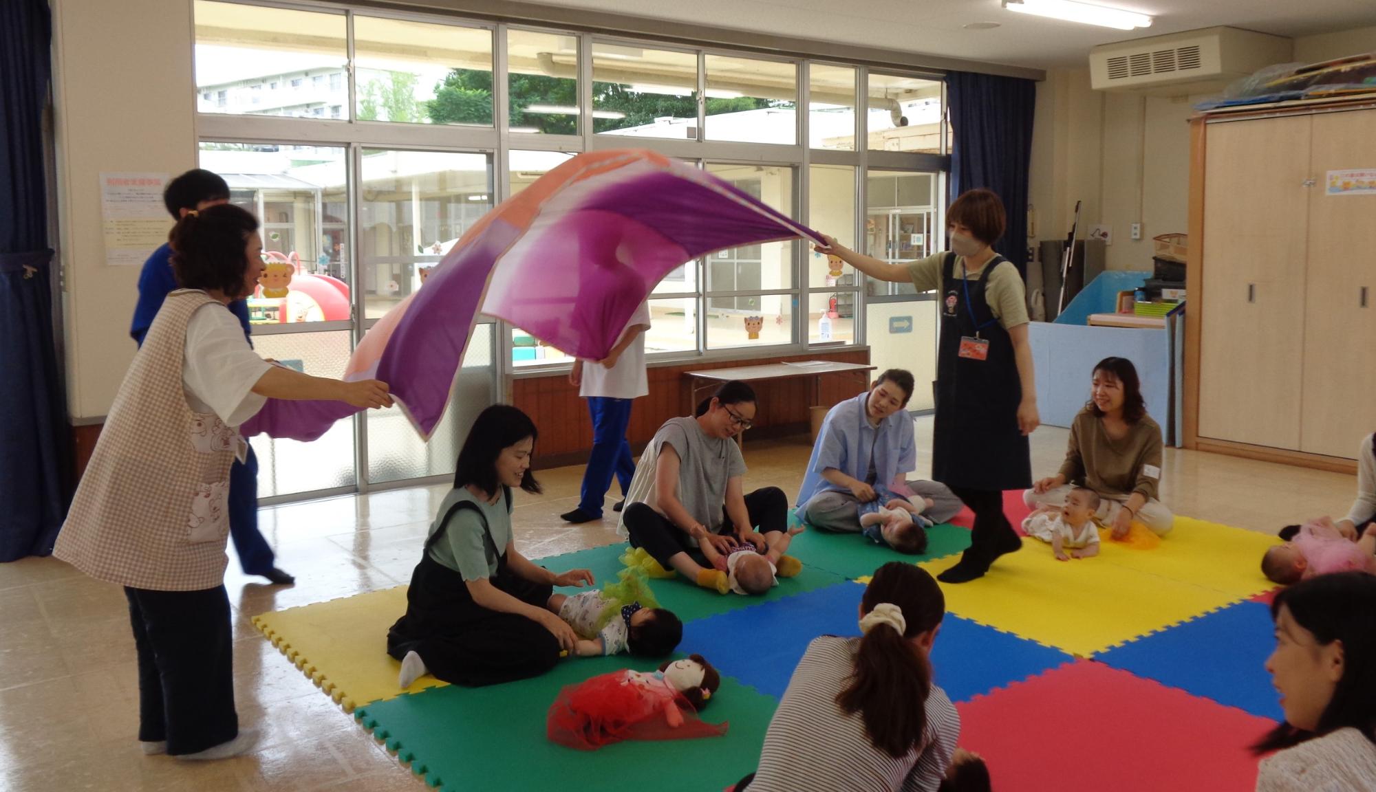 大きな布