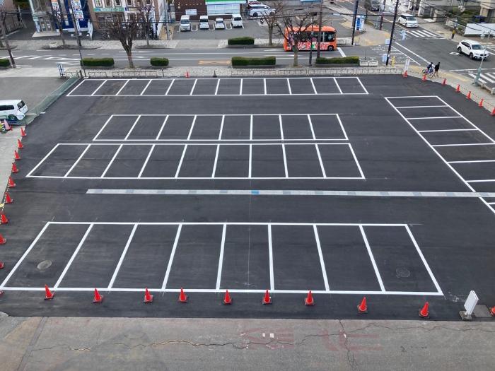 現在の駐車場の区画線状況