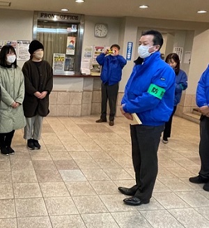 歳末夜警激励訪問