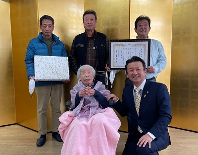 100歳到達者訪問