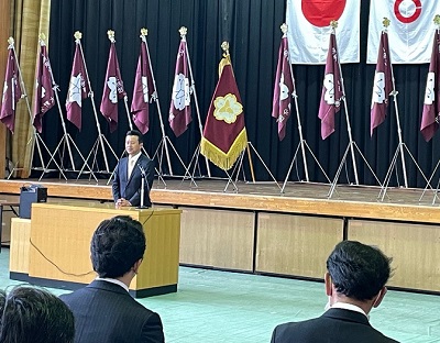 令和6年度大阪狭山市消防団辞令交付式・表彰伝達式
