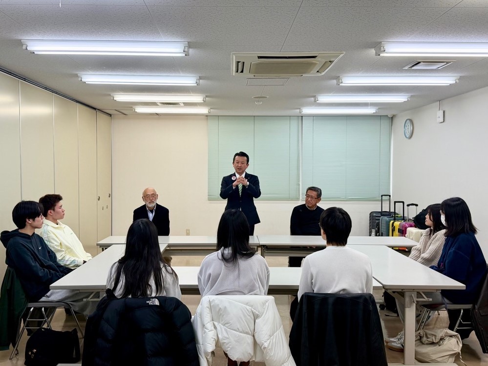 姉妹都市アメリカ合衆国オレゴン州オンタリオ市派遣学生激励会