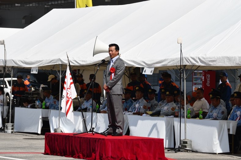 令和7年度公益財団法人大阪府消防協会南河内地区支部総合訓練及び支部長表彰式