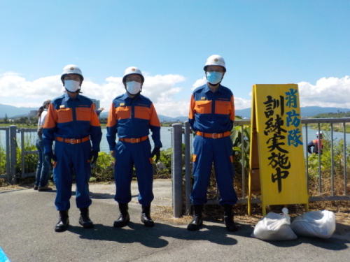 正副団長と狭山池