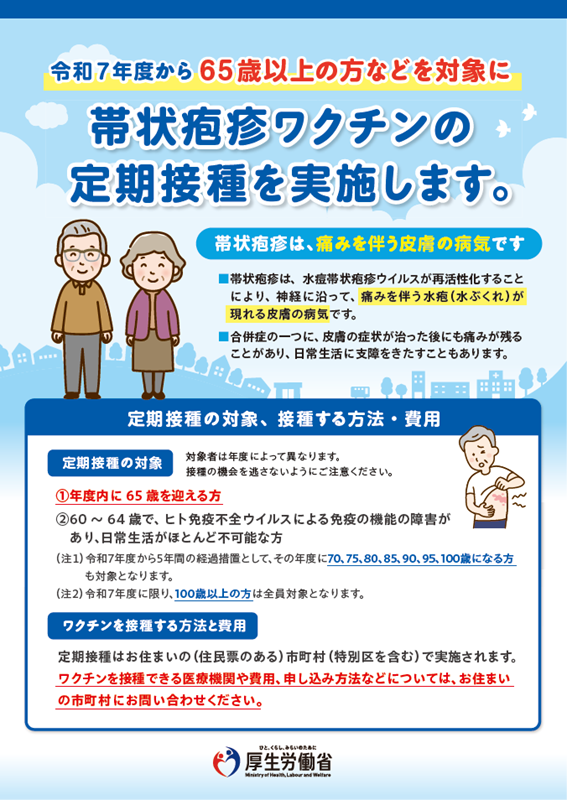 帯状疱疹リーフレット