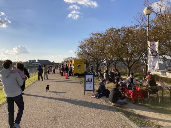 キッチンカー園路