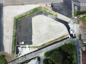 調整池整備箇所（上空写真）