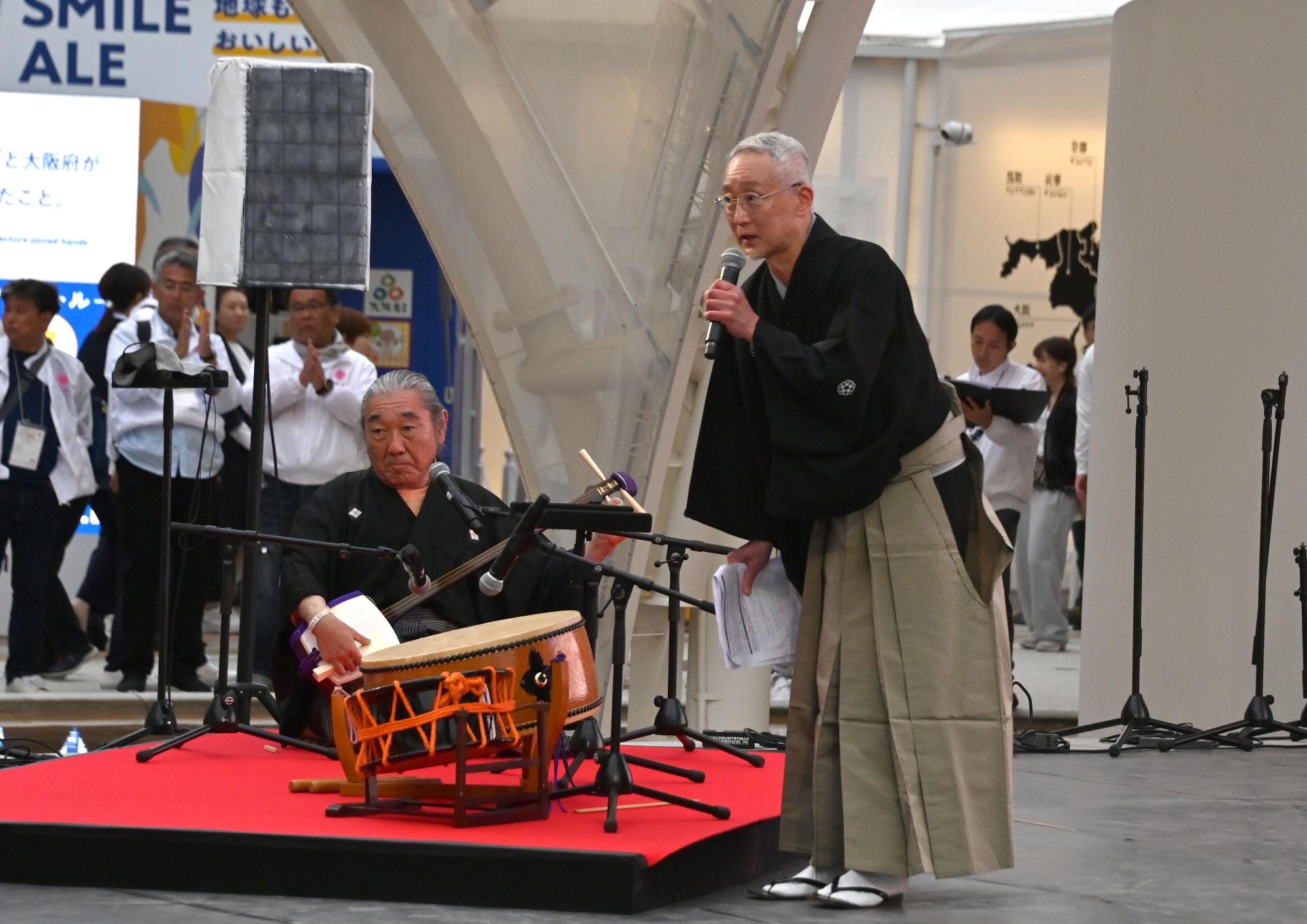 杵屋柳三郎による三味線合方と観客参加型パフォーマンス