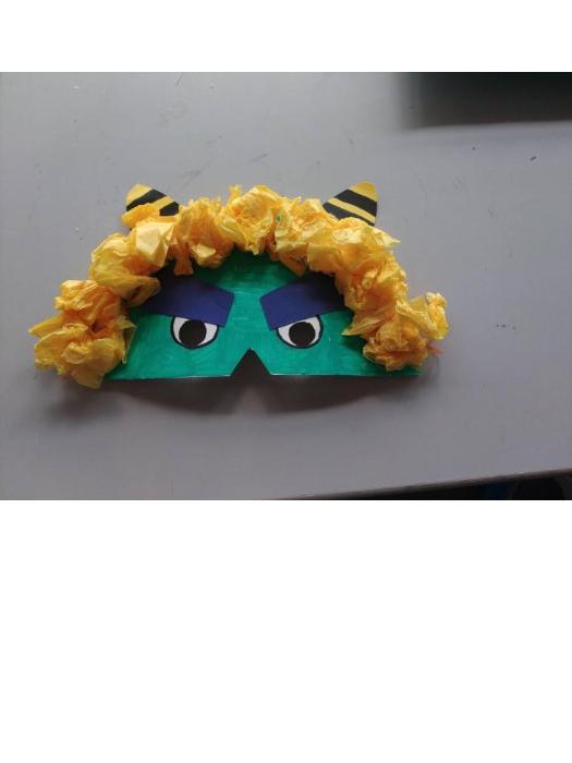 鬼のお面作り