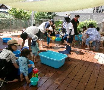 水あそび