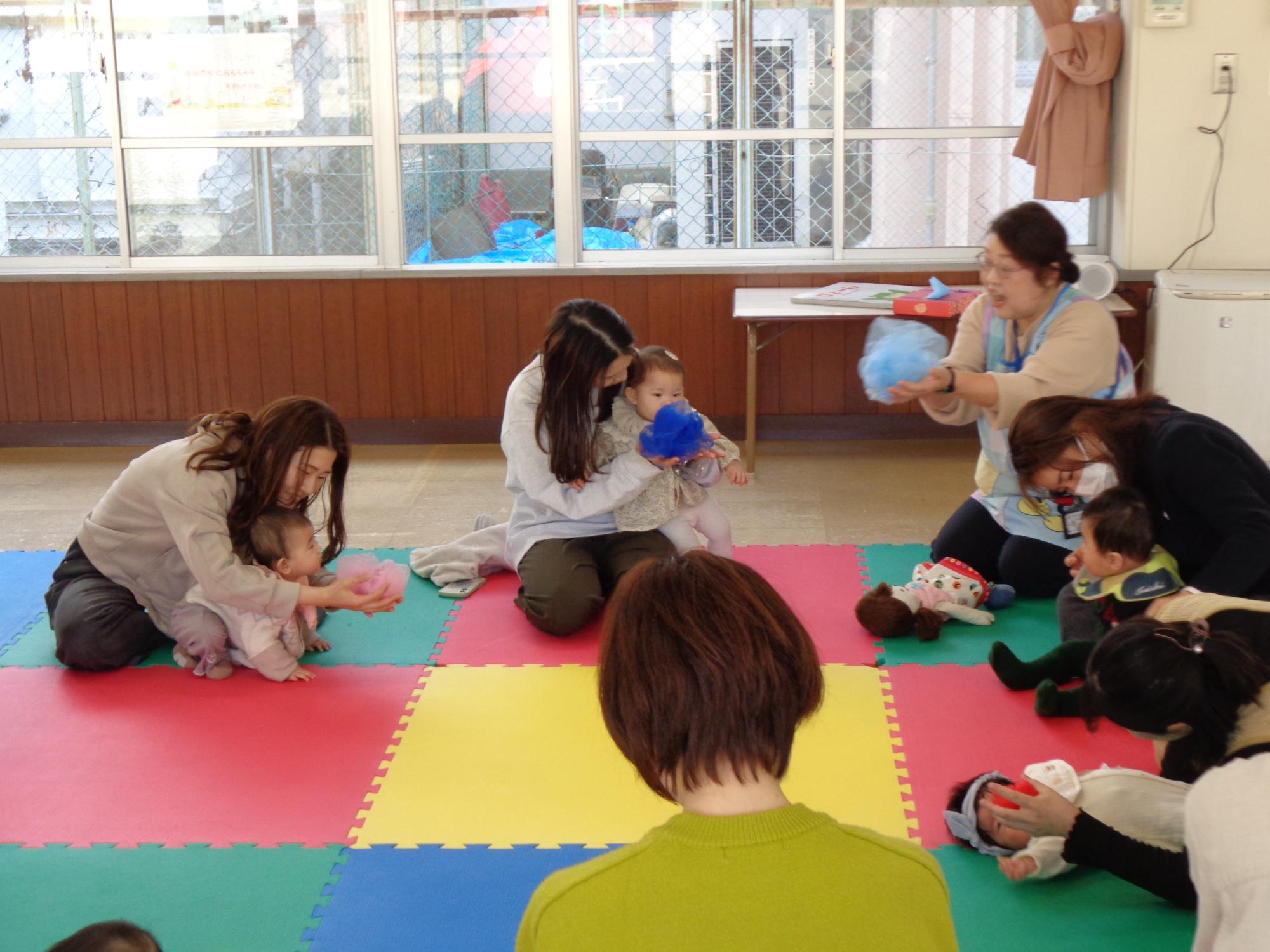 スカーフ遊もこもこ