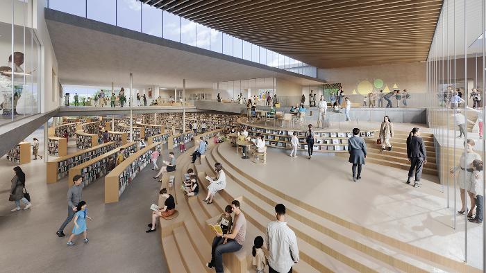 図書館機能（本の丘）