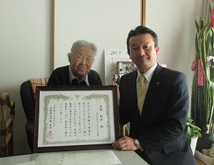 100歳到達者訪問