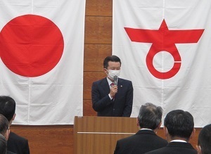 消防団辞令交付表彰伝達式