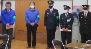 歳末夜警激励訪問
