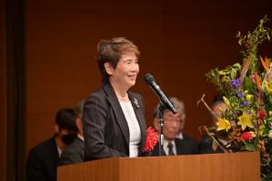 来賓祝辞（大阪狭山市栄誉市民 井村雅代様）